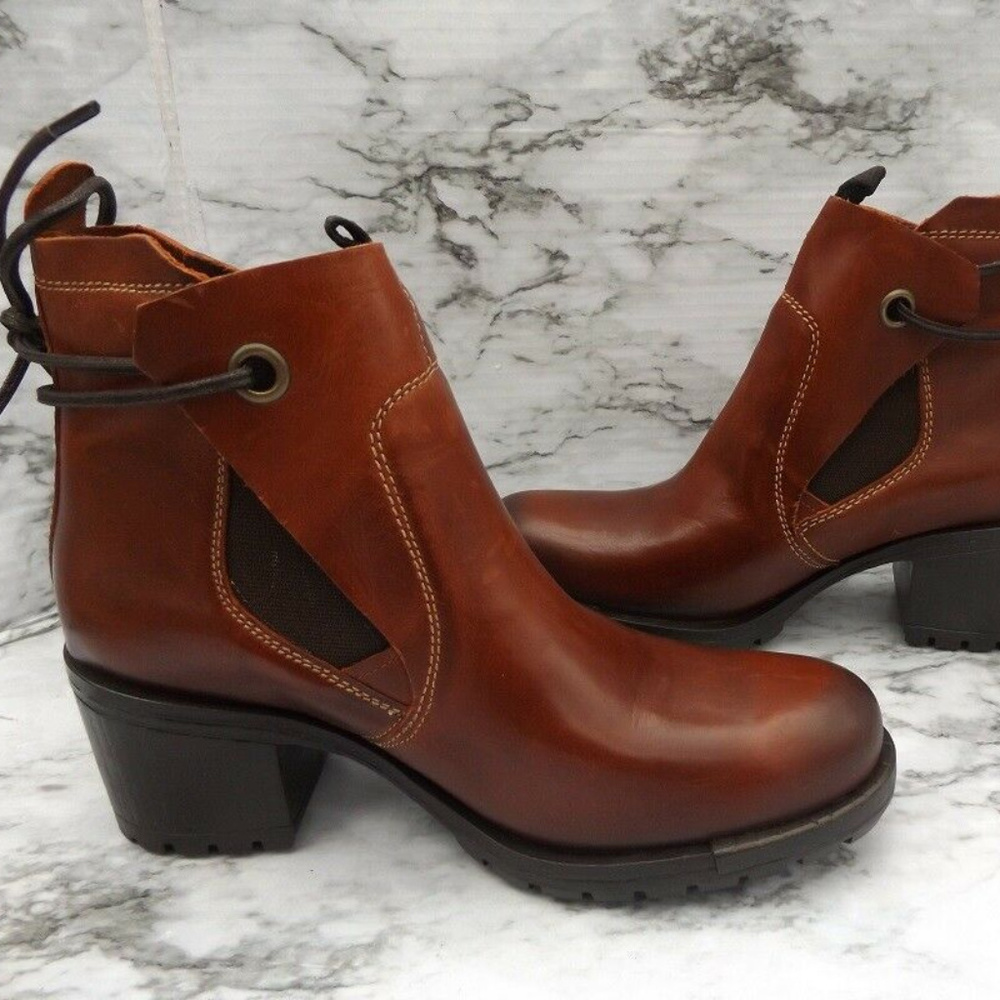 NEW FLY London Distress Leather Ankle Boots EU 40